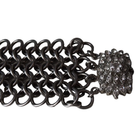 Wide Handcrafted European Chainmaille Weave Statement Bracelet. - Picture 1 of 8
